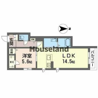シャーメゾン黒田【2階】の間取り