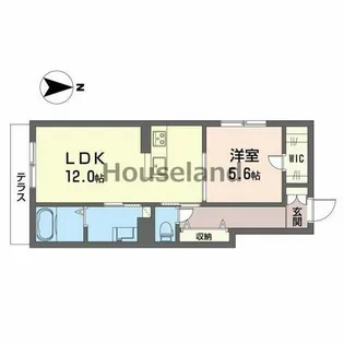 シャーメゾン黒田【1階】の間取り