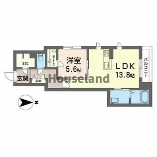 シャーメゾン黒田【1階】の間取り