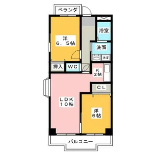 リヴィエール日比津【3階】の間取り