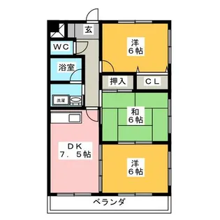 ロワ十王【2階】の間取り