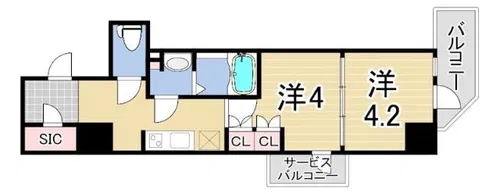 神戸元町NOAH【6階】の間取り