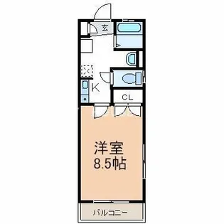 レークハヤⅢ【2階】の間取り