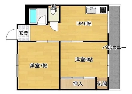 クリーンハイツ豊里【4階】の間取り