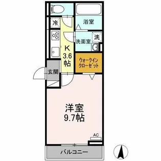 ジェレ・ジェフ【201号室】の間取り