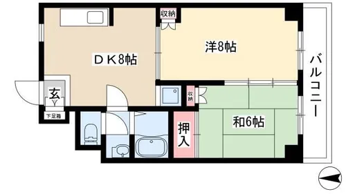エスペランサみずの【2階】の間取り