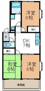 コーポラス シーダー【1階】の間取り