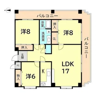 サンビルダー西岡本パレス【2階】の間取り
