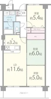 カムフォーラツー【401号室】の間取り