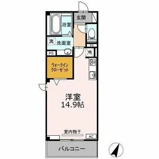 Sky・eつげの木【3階】の間取り