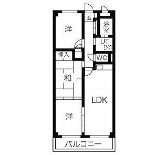 第2グリーンマンション守山【3階】の間取り