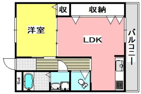 霜月荘【2階】の間取り