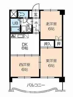 フィオーレ豊橋【203号室】の間取り