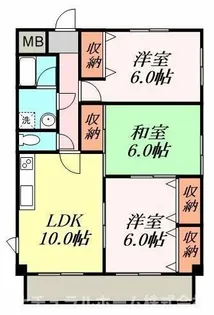 ソサエティ服部【2B号室】の間取り