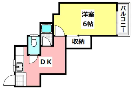 コーポディオ【203号室】の間取り