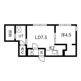 THE EAST SAPPORO【4階】の間取り