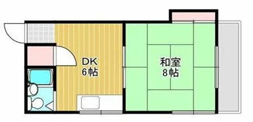 シーライフ岡田【2F号室】の間取り
