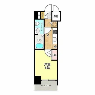 エスリード大阪城【8階】の間取り