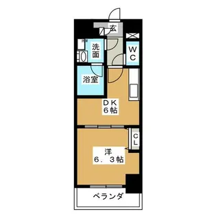メイボーテセラ【6階】の間取り