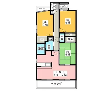 SUNSHINE KONOMIYA【4階】の間取り