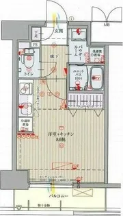 パルティール金山【8階】の間取り