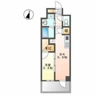 エステムコート名古屋新栄Ⅴラポール【3階】の間取り