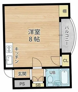 コスモレジデンス蒲生【2階】の間取り