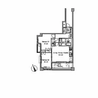 パークアクシス白壁【1階】の間取り