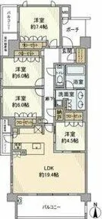 ヴィークコート陽明町【2階】の間取り