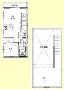 ラフィネ岡崎【2C号室】の間取り