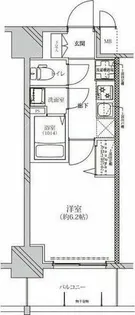 ディアレイシャス名駅WEST【3階】の間取り