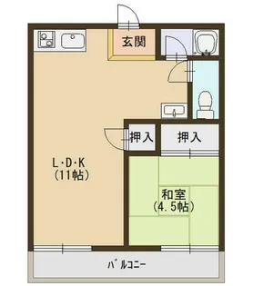 グリーンハイツさんわ A棟【2階】の間取り