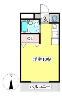 ロランジュ B棟【104号室】の間取り