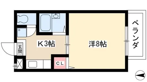 ベルウッドハイムⅡ【2階】の間取り