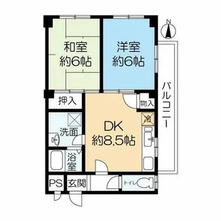 ロジュマンヴェール【2階】の間取り