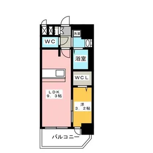 1LDKの間取り画像