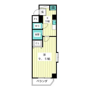 エグゼシオール藤ヶ丘【3階】の間取り