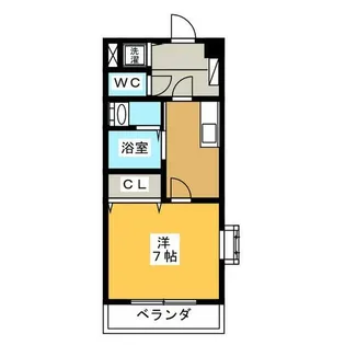 ヴァンベール藤が丘【1階】の間取り