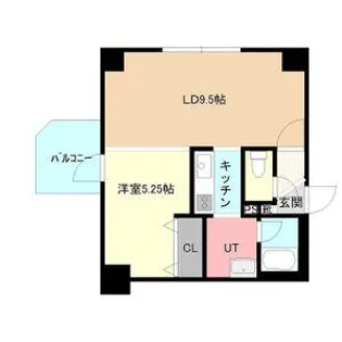 パークヒルズイースト23B【11階】の間取り