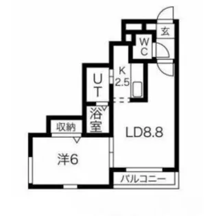 R-FREE南5西12【3階】の間取り
