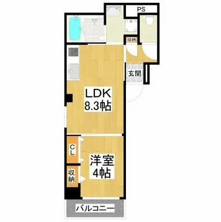 シャンヴィラージュⅢ【2階】の間取り