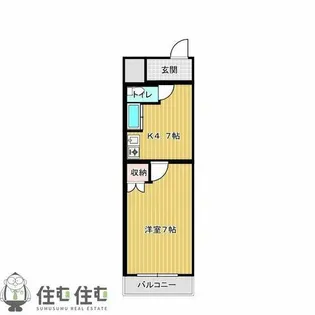ヤング宮上【3階】の間取り