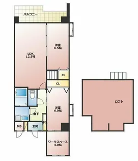 福岡県北九州市小倉北区金田1丁目【マンション】の間取り