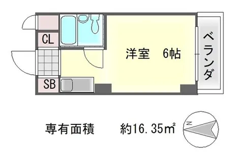明治館にしき【3階】の間取り