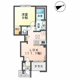 ジェミニB【1階】の間取り