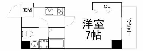 S-FORT大今里西【3階】の間取り