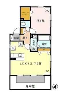 グレイシャス森【1階】の間取り