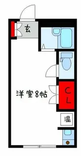 ブルージェつばき【2階】の間取り
