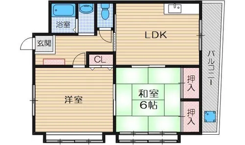 ひかりハイツ【1階】の間取り