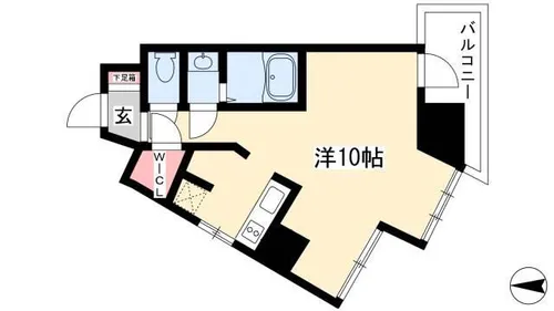 リエス東別院【805号室】の間取り